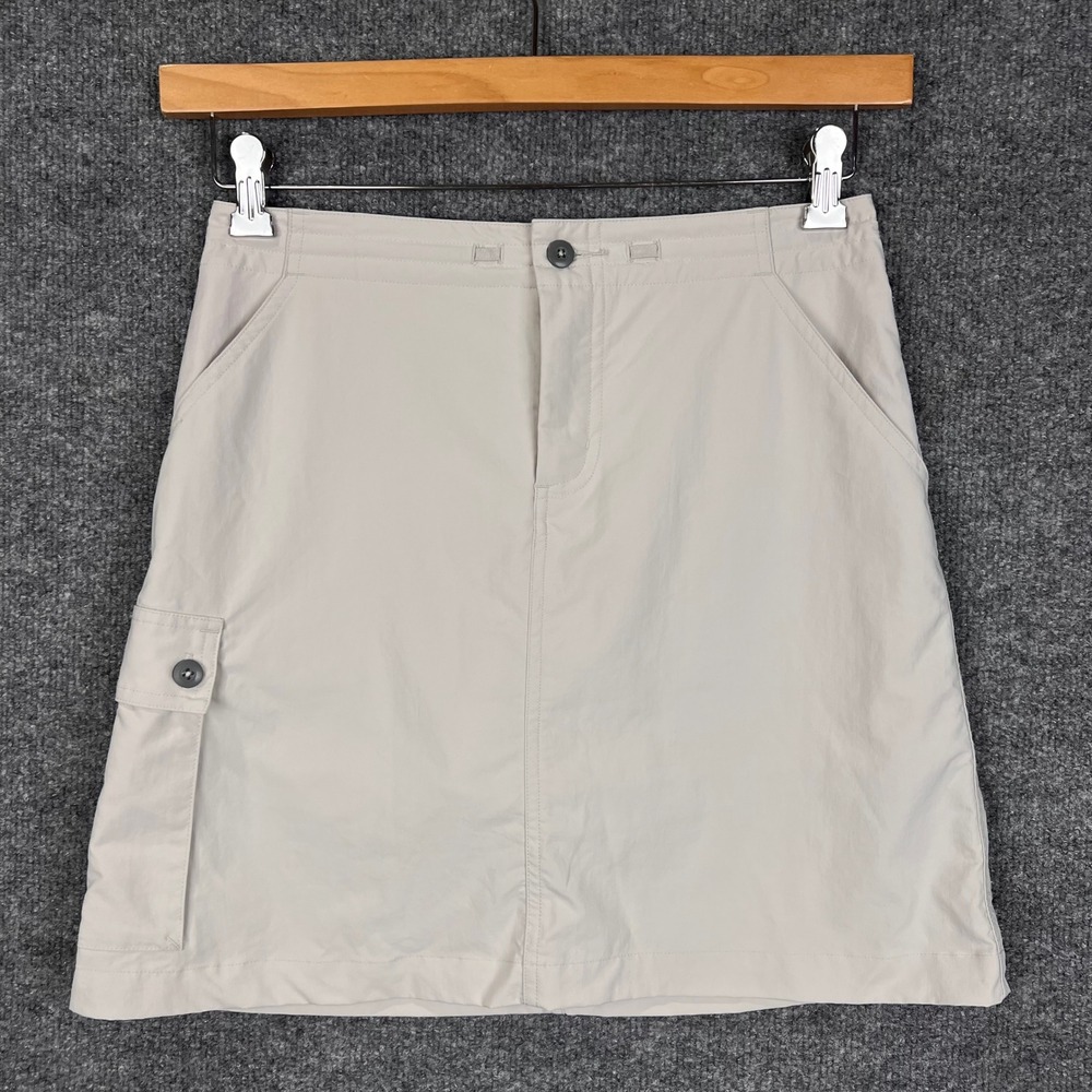Patagonia Skort Womens 4 Tan Excellent Cargo Hiking Outdoor Activewear Skirt